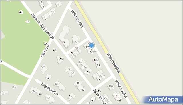 Konstancin-Jeziorna, Wilanowska, 94, mapa Konstancin-Jeziorna