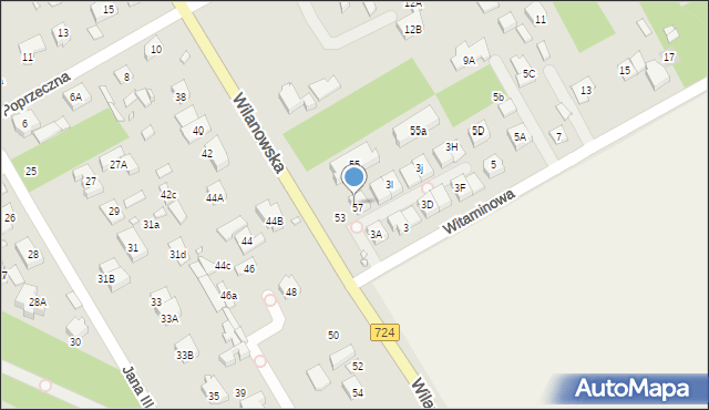 Konstancin-Jeziorna, Witaminowa, 3M, mapa Konstancin-Jeziorna