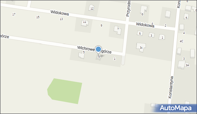 Konstantyna, Wichrowe Wzgórze, 3, mapa Konstantyna
