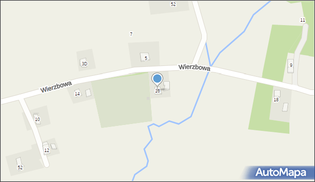 Korczyna, Wierzbowa, 16, mapa Korczyna