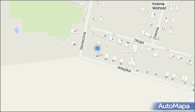 Korsze, Wiejska, 44, mapa Korsze