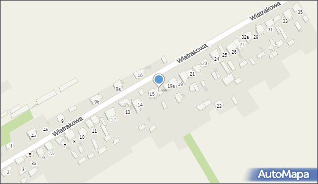 Kościelec, Wiatrakowa, 17, mapa Kościelec