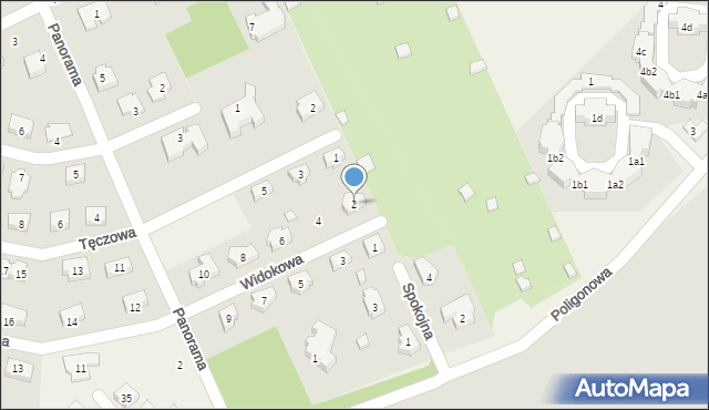 Kościelna Wieś, Widokowa, 2, mapa Kościelna Wieś