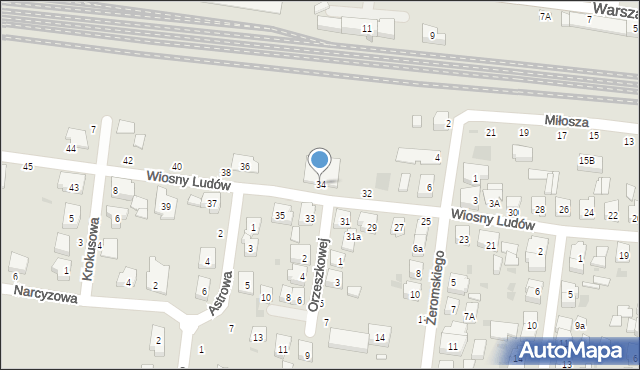 Kostrzyn, Wiosny Ludów, 34, mapa Kostrzyn