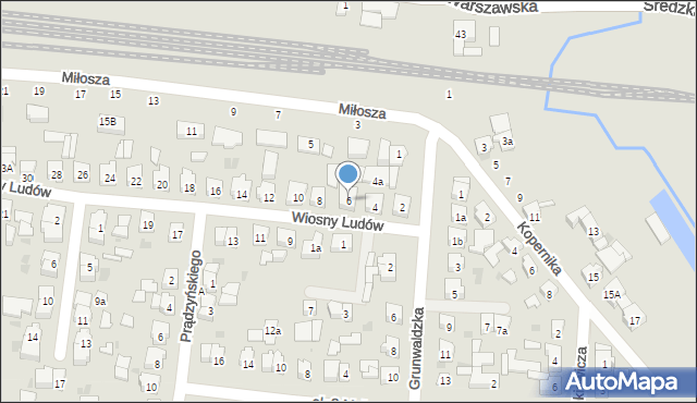 Kostrzyn, Wiosny Ludów, 6, mapa Kostrzyn