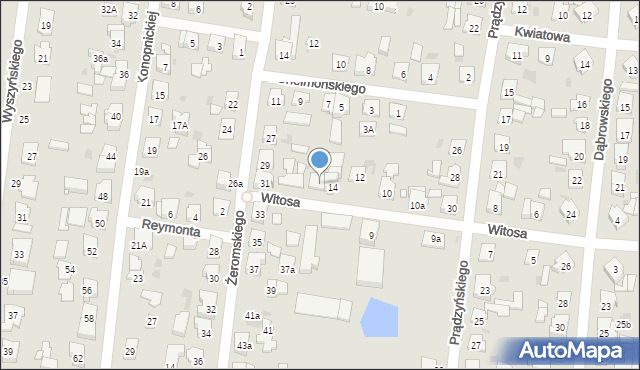 Kostrzyn, Witosa Wincentego, 16, mapa Kostrzyn