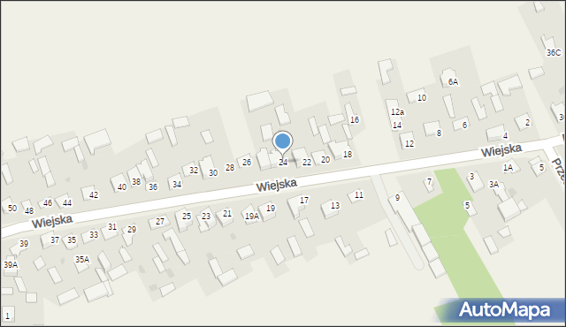 Kotuń, Wiejska, 24, mapa Kotuń