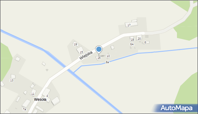 Koty, Wiejska, 8, mapa Koty