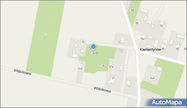 Kowala-Stępocina, Widokowa, 33, mapa Kowala-Stępocina