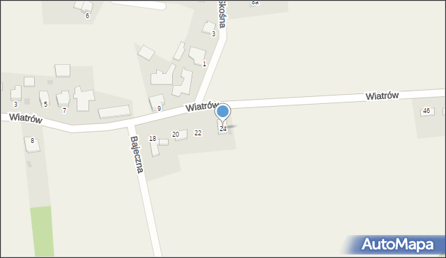 Kowale, Wiatrów, 24, mapa Kowale