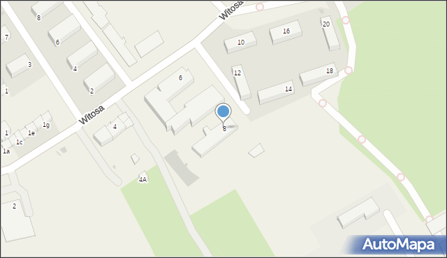 Kowale Oleckie, Witosa Wincentego, 8, mapa Kowale Oleckie