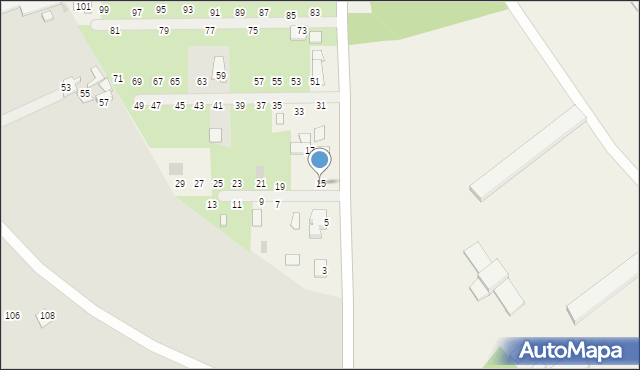 Kozienice, Wiślana, 15, mapa Kozienice