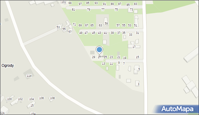 Kozienice, Wiślana, 27, mapa Kozienice