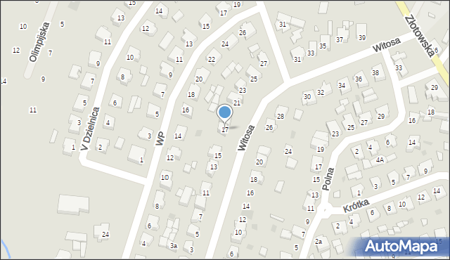 Krajenka, Witosa Wincentego, 17, mapa Krajenka