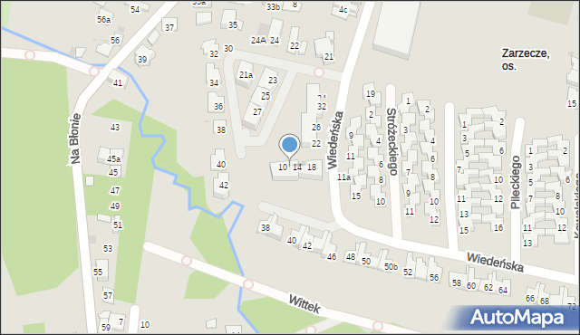 Kraków, Wiedeńska, 12, mapa Krakowa