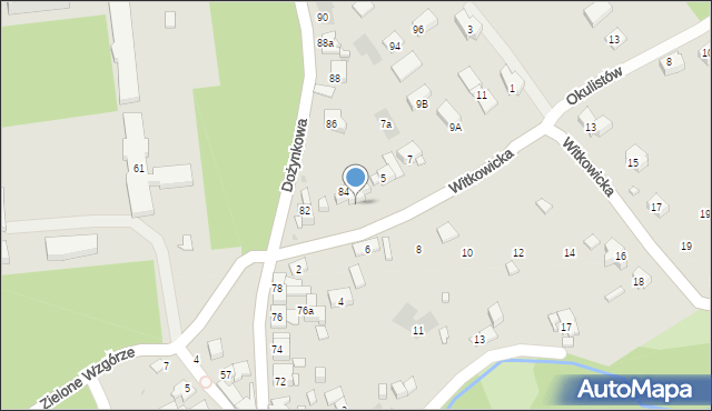 Kraków, Witkowicka, 3, mapa Krakowa