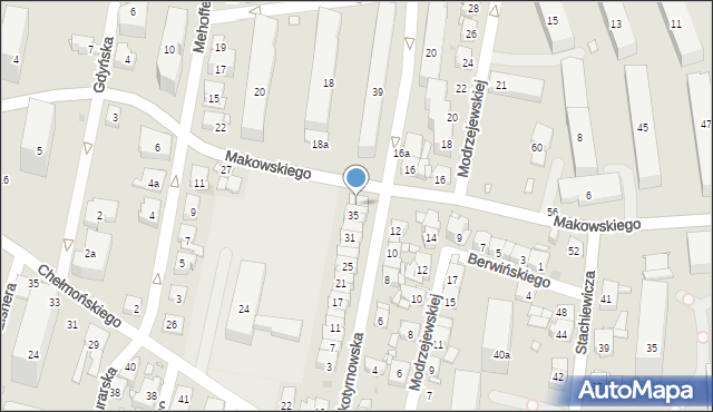 Kraków, Wielkotyrnowska, 37, mapa Krakowa