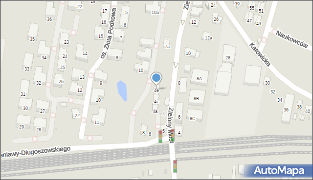 Kraków, Wieniawy-Długoszowskiego Bolesława, gen., 4e, mapa Krakowa