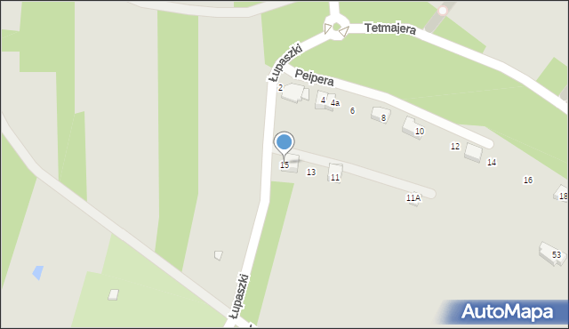 Kraków, Witkiewicza Stanisława Ignacego, 15, mapa Krakowa