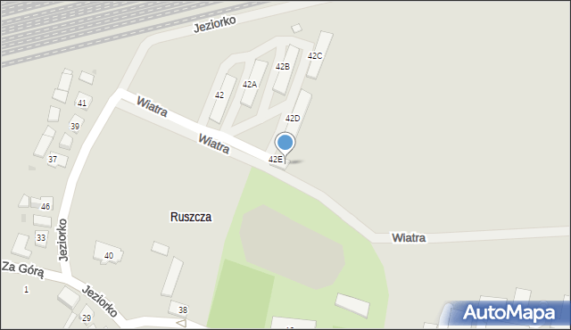 Kraków, Wiatra Narcyza, 42E, mapa Krakowa