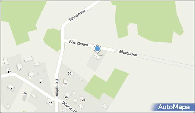 Krasocin, Wierzbowa, 6, mapa Krasocin