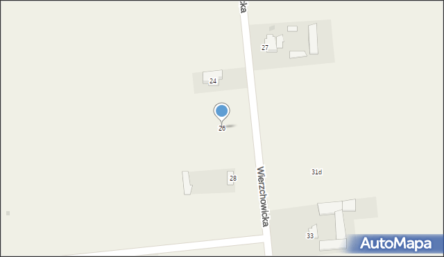 Krępiec, Wierzchowicka, 26, mapa Krępiec