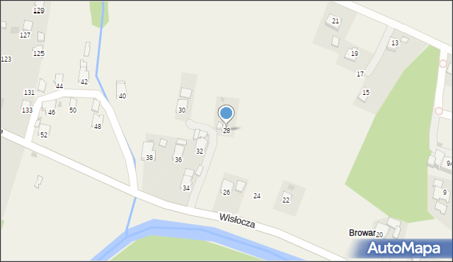 Krościenko Wyżne, Wisłocza, 28, mapa Krościenko Wyżne
