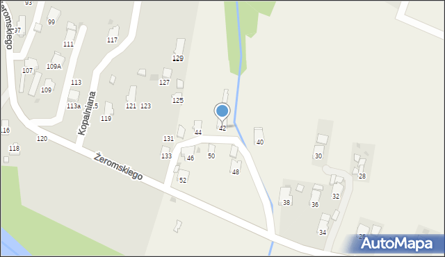 Krościenko Wyżne, Wisłocza, 42, mapa Krościenko Wyżne