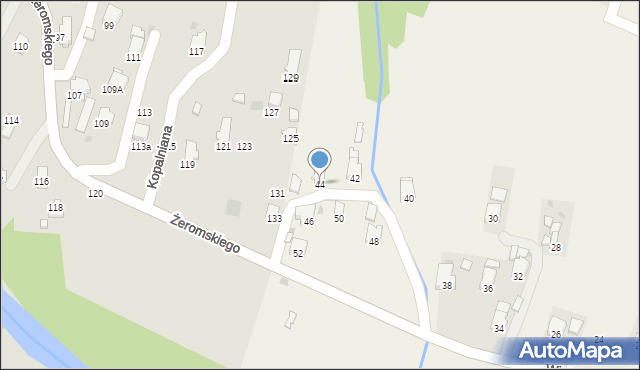 Krościenko Wyżne, Wisłocza, 44, mapa Krościenko Wyżne