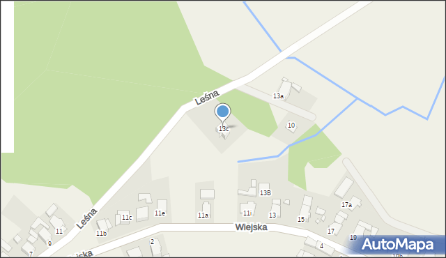 Krośnica, Wiejska, 13c, mapa Krośnica