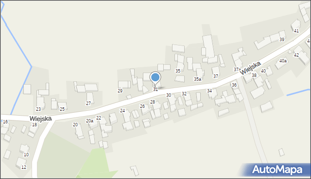 Krośnica, Wiejska, 31, mapa Krośnica