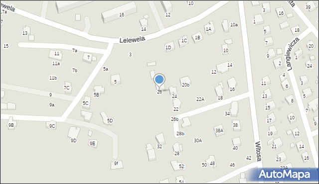 Krosno, Witosa Wincentego, 26, mapa Krosna