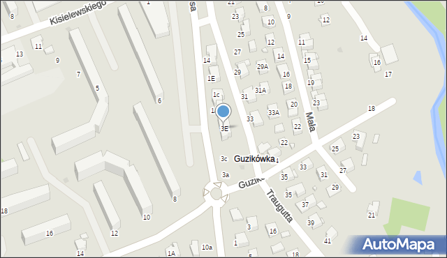 Krosno, Witosa Wincentego, 3E, mapa Krosna