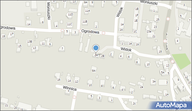 Krosno Odrzańskie, Widok, 2A, mapa Krosno Odrzańskie