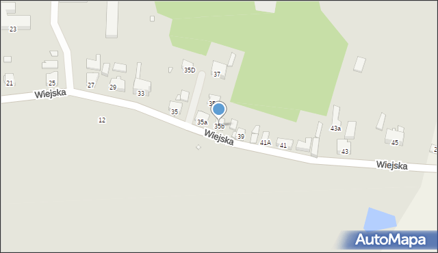 Krosno Odrzańskie, Wiejska, 35b, mapa Krosno Odrzańskie