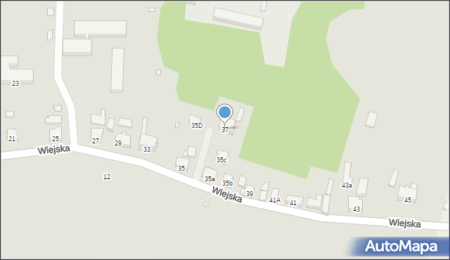 Krosno Odrzańskie, Wiejska, 37, mapa Krosno Odrzańskie