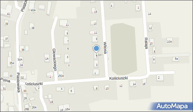 Krotoszyce, Witosa Wincentego, 5, mapa Krotoszyce