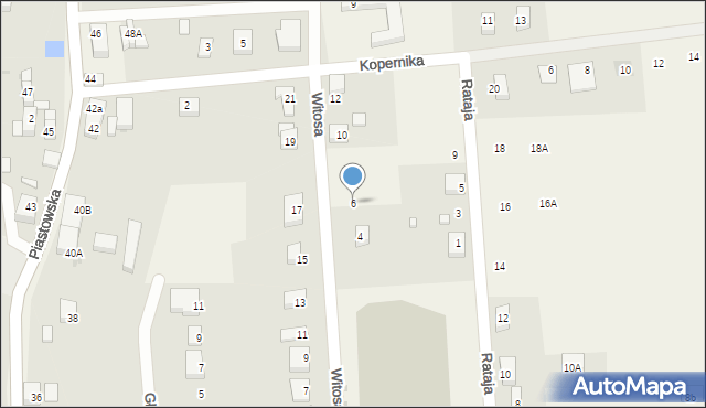 Krotoszyce, Witosa Wincentego, 6, mapa Krotoszyce