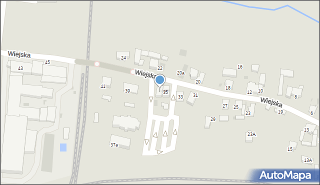 Krotoszyn, Wiejska, 37, mapa Krotoszyna