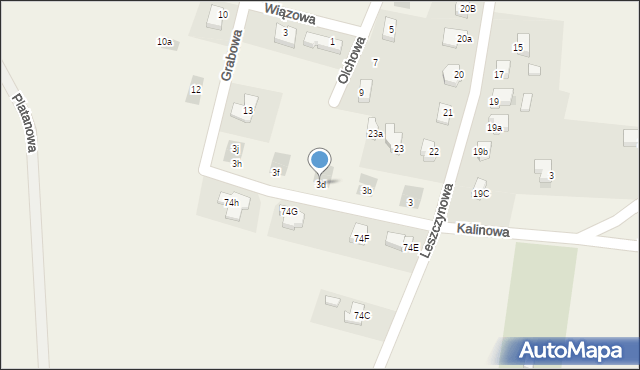 Kruszyn, Wierzbowa, 3d, mapa Kruszyn