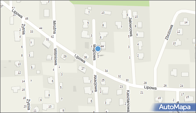 Kruszyn Krajeński, Wiązowa, 2, mapa Kruszyn Krajeński