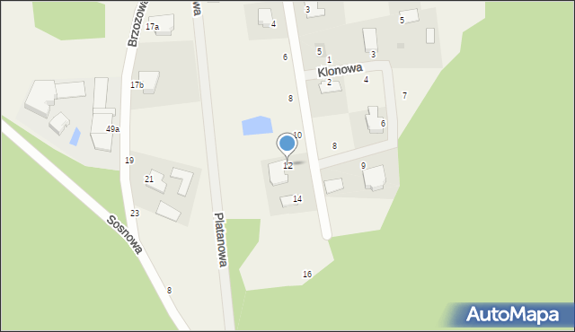 Kruszyn Krajeński, Wierzbowa, 12, mapa Kruszyn Krajeński