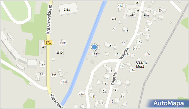 Krynica-Zdrój, Wiejska, 11B, mapa Krynica-Zdrój