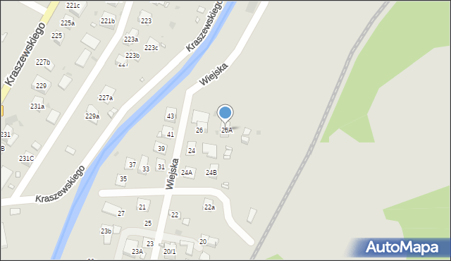Krynica-Zdrój, Wiejska, 26A, mapa Krynica-Zdrój