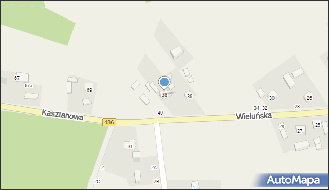 Krzeczów, Wieluńska, 38, mapa Krzeczów