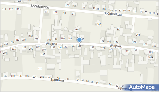 Krzemieniewo, Wiejska, 185, mapa Krzemieniewo