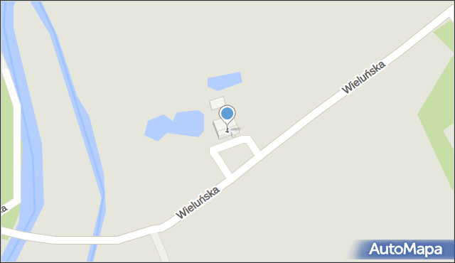 Krzepice, Wieluńska, 4, mapa Krzepice