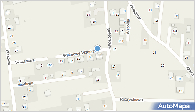 Krzysztoforzyce, Wichrowe Wzgórze, 3, mapa Krzysztoforzyce