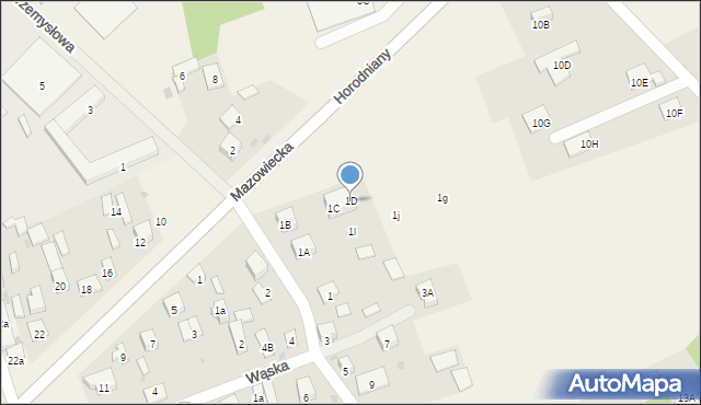 Księżyno, Witosa Wincentego, 1D, mapa Księżyno