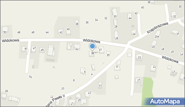 Kulerzów, Widokowa, 39, mapa Kulerzów